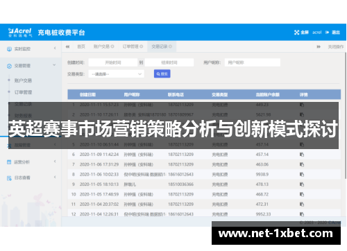 英超赛事市场营销策略分析与创新模式探讨